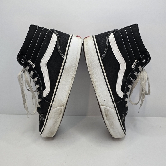 Vans | SK8-HI black canvas indie skateboard sneakers | WMS 9 - Picture 12 of 14